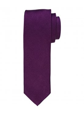 Krawat jedwabny w kolorze oberżyny