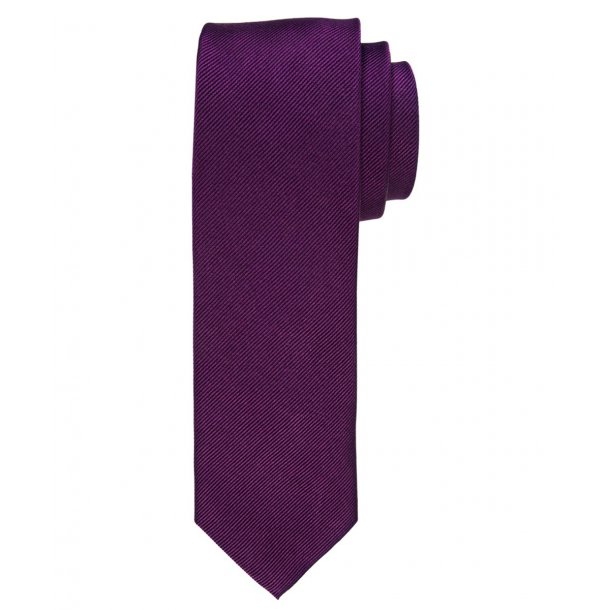 Krawat jedwabny w kolorze oberżyny
