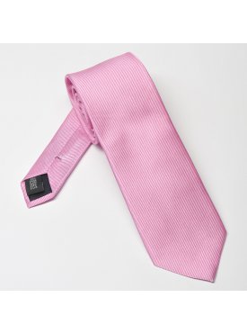 Różowy krawat jedwabny Profuomo