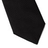 Krawat jedwabny czarny ze strukturą II