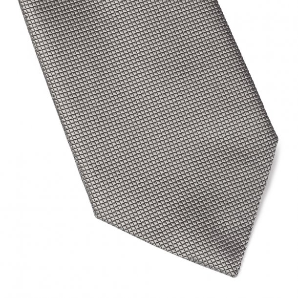 szarosrebrny jedwabny krawat