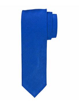 Niebieski krawat jedwabny 8 cm