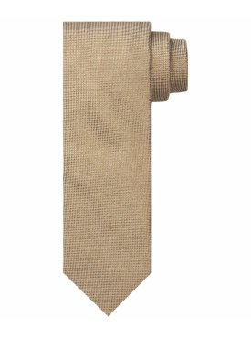 Jedwabny beżowy krawat Profuomo