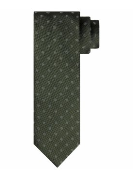 Jedwabny zielony krawat Profuomo
