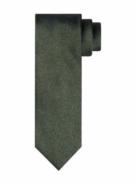 Jedwabny tkany zielony krawat Profuomo