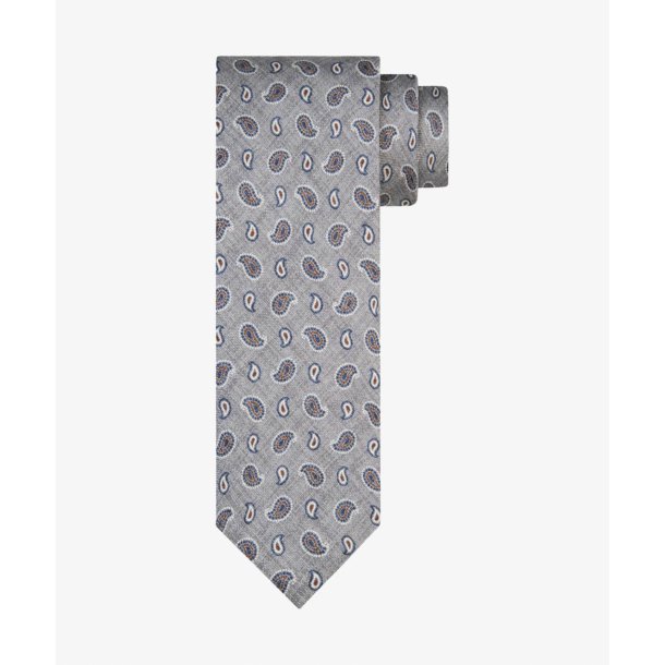 paisley krawat szary