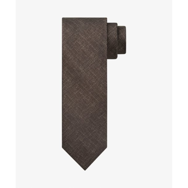 Jedwabny krawat brązowy Profuomo