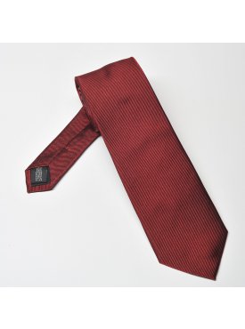 Bordowy krawat jedwabny Michaelis