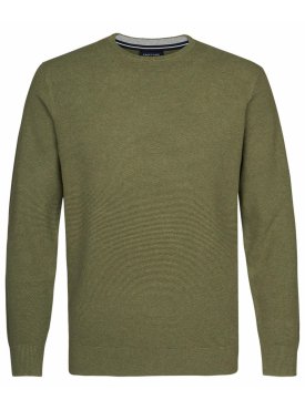 Męski sweter z bawełny organicznej Profuomo zielony 
