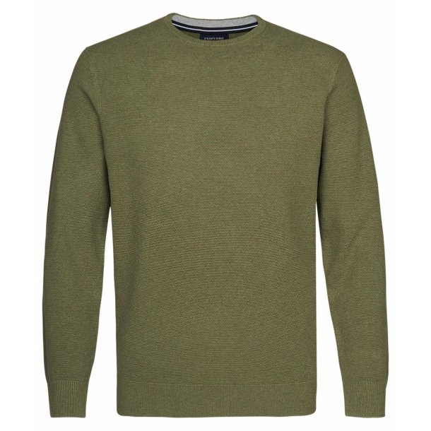 męski sweter z bawełny organicznej zielony