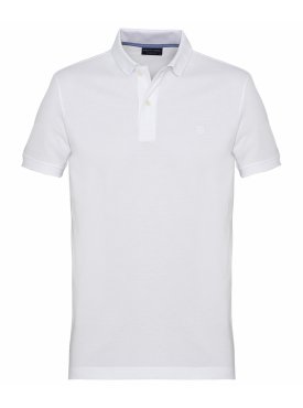 Koszulka polo męska biała Profuomo
