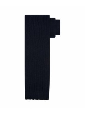 Granatowy krawat typu knit z dzianiny Profuomo