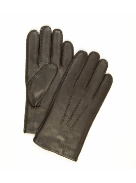 Eleganckie męskie rękawiczki Profuomo ze skóry z renifera