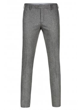 Spodnie męskie szare z flaneli - rozmiar 46