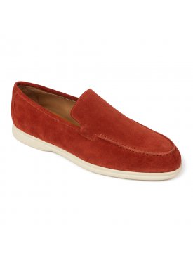 Loafersy VAN THORN Zamsz Ceglany