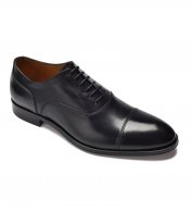 Eleganckie czarne skórzane buty męskie typu Oxford