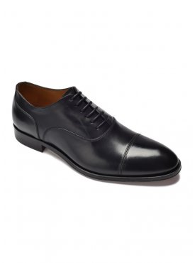 Eleganckie czarne skórzane buty męskie typu Oxford