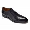Eleganckie czarne skórzane buty męskie typu Oxford