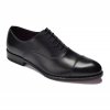 Eleganckie czarne skórzane buty męskie oksfordy