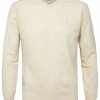 Pullover v-neck beżowy