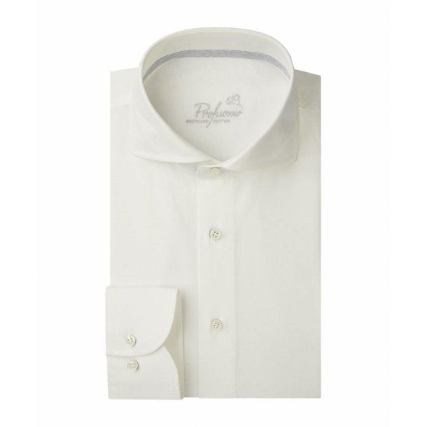Męska biała koszula z bawełny z recyklingu oxford