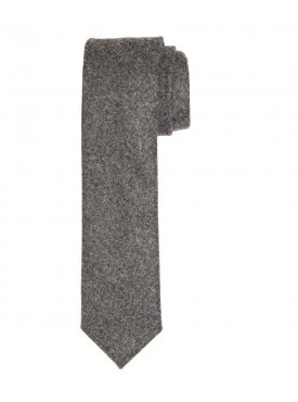 Grafitowy krawat wełniany Profuomo