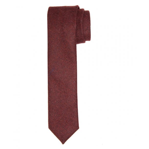 Bordowy krawat wełniany Profuomo