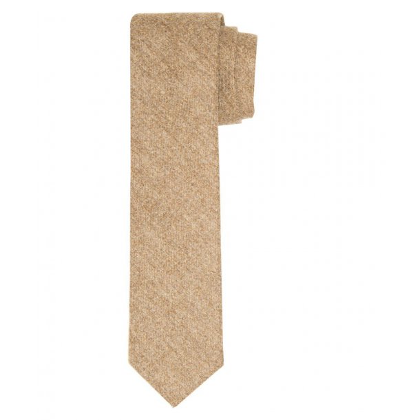 Kamelowy krawat wełniany Profuomo