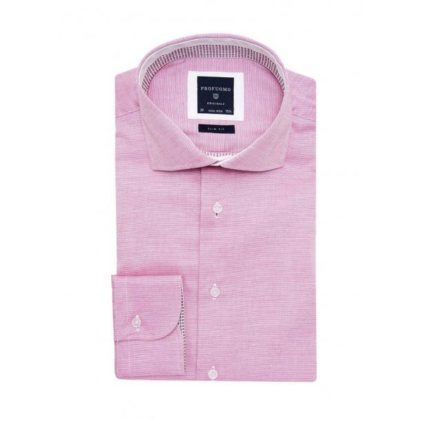 Elegancka koszula męska różowa SLIM FIT