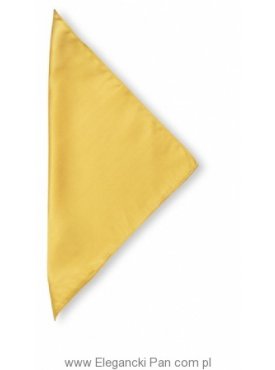 Poszetka jedwabna 28x28cm, żółta