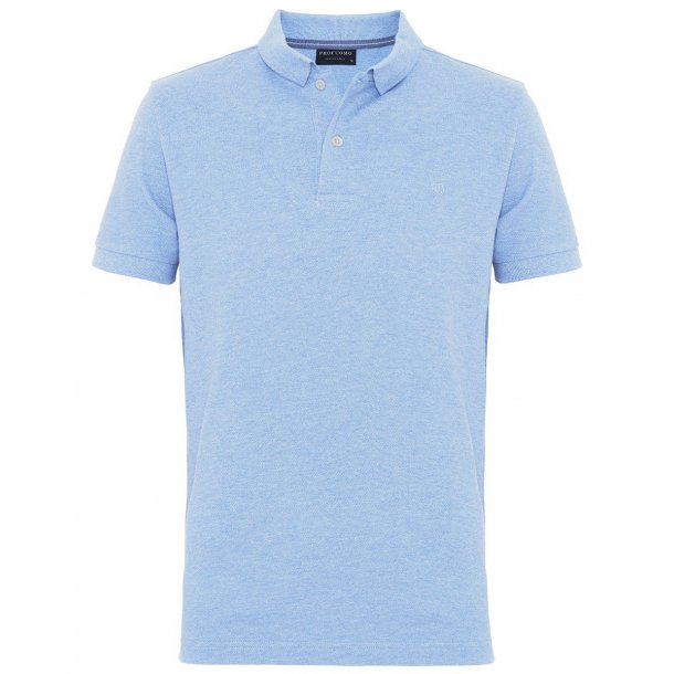Męska koszulka polo Profuomo w kolorze błękitnego melanżu