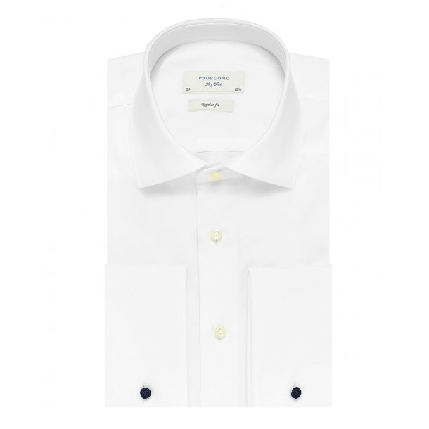 Biała klasyczna koszula męska (NORMAL FIT), mankiety na spinki