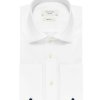Biała klasyczna koszula męska (NORMAL FIT), mankiety na spinki