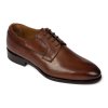 Brązowe eleganckie buty męskie typu Derby Van Thorn - ręcznie wykańczane 