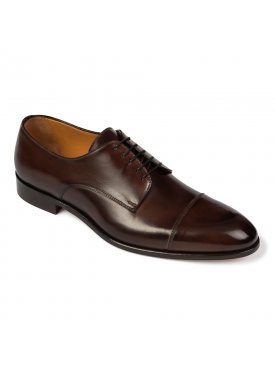 Brązowe eleganckie buty męskie typu Derby Van Thorn 