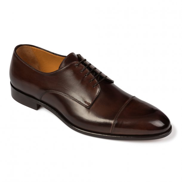 Brązowe eleganckie buty męskie typu Derby Van Thorn 