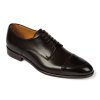 Ciemnobrązowe eleganckie buty męskie typu Derby Van Thorn 