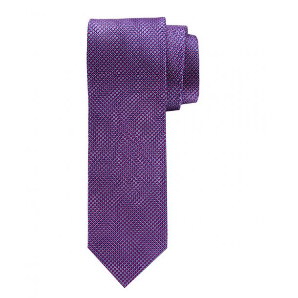 Elegancki krawat w kolorze fuxi Profuomo z mikrowzorem