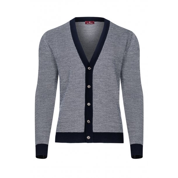 sweter rozpinany męski z wełny merino