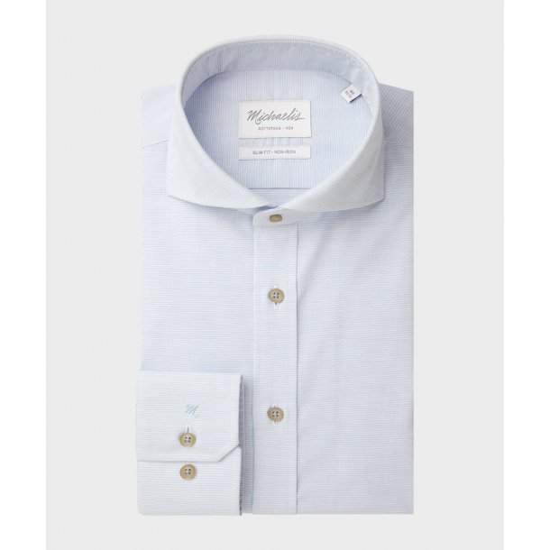 Stylowa koszula Michaelis w biało-niebieskie paski