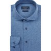 Elegancka niebieska koszula męska z dzianiny (SLIM FIT) 