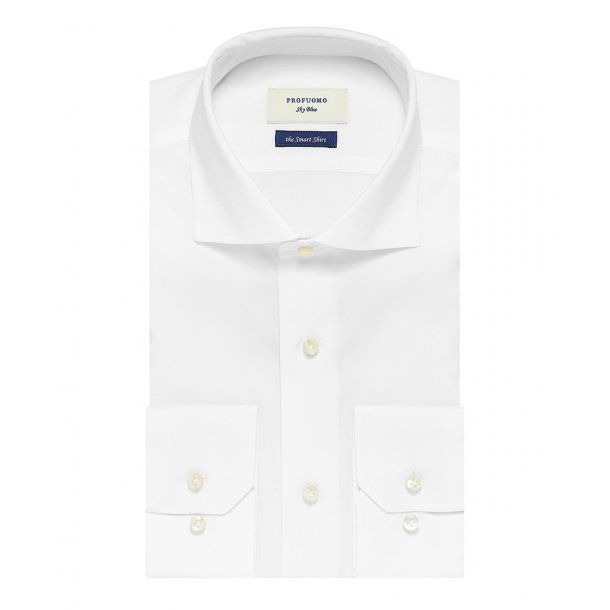 Elegancka biała koszula męska Profuomo Sky Blue - smart shirt