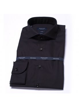 Elegancka czarna koszula męska taliowana (SLIM FIT)